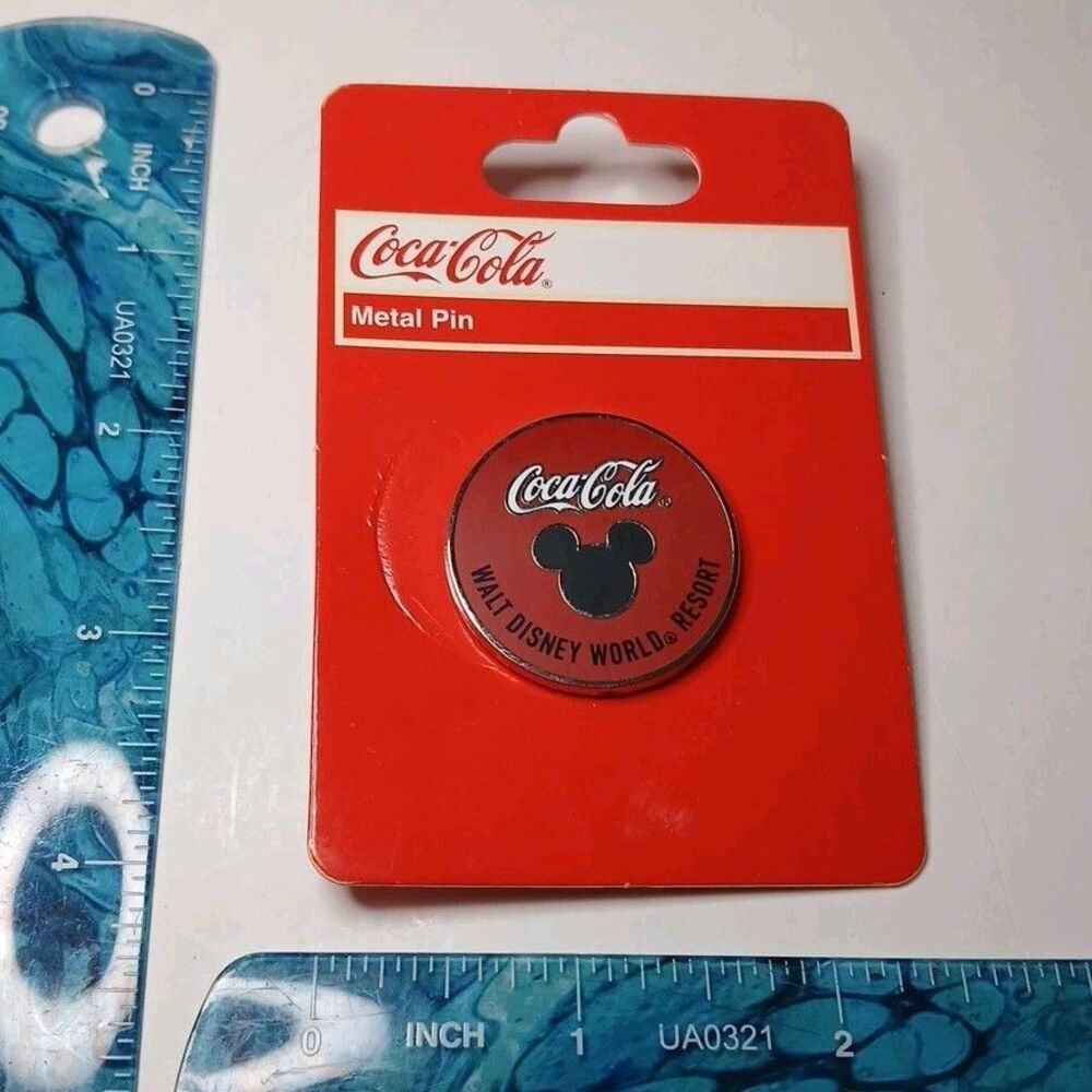 Coca-Cola Mickey Mouse Metal Pin New